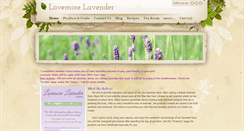 Desktop Screenshot of lovemorelavender.com